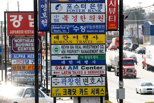 colorfull road signs